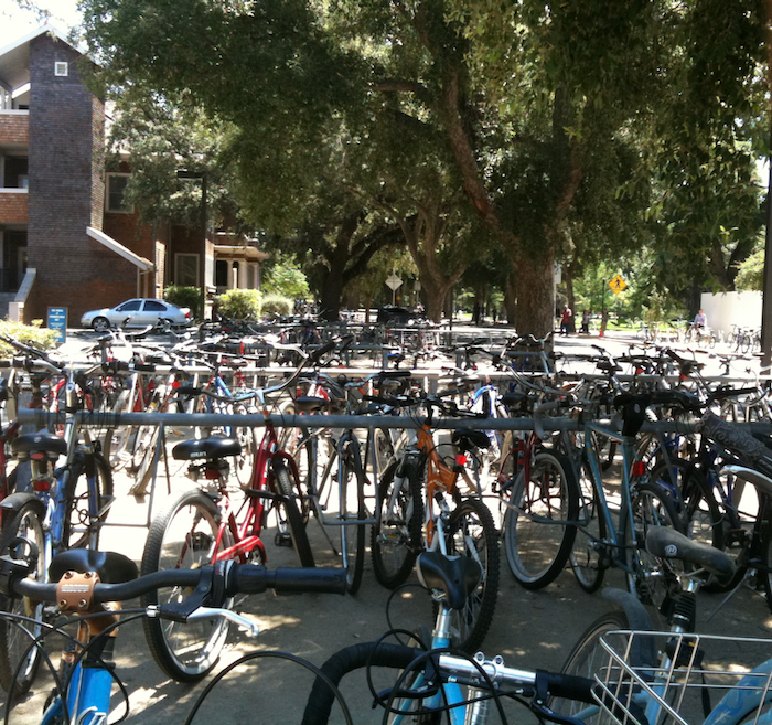 Bike racks of Davis, California